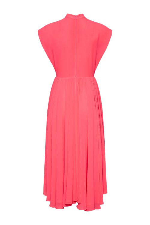 Pleated Midi Dress ST-5051 Pink - Image 2