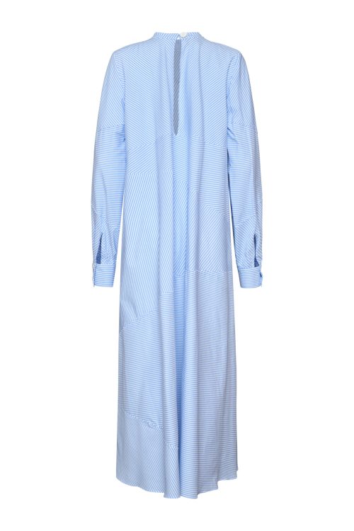 Long-sleeve Maxi Dress ST-6030 Blue Stripe - Image 3