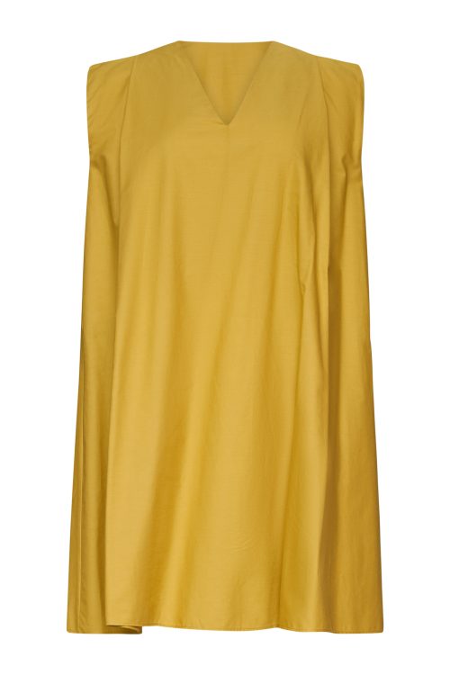 Loose-fitting Straight Dress ST-6050 Ochra - Image 1