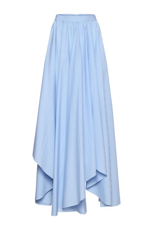 Pleated Skirt ST-6056 Blue Stripe - Image 1