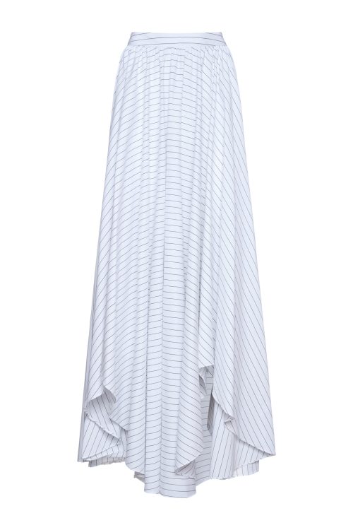 Pleated Skirt ST-6056 Black Stripe - Image 1
