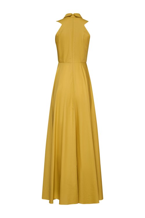 Maxi Collared Dress ST-6060 Ochra - Image 3