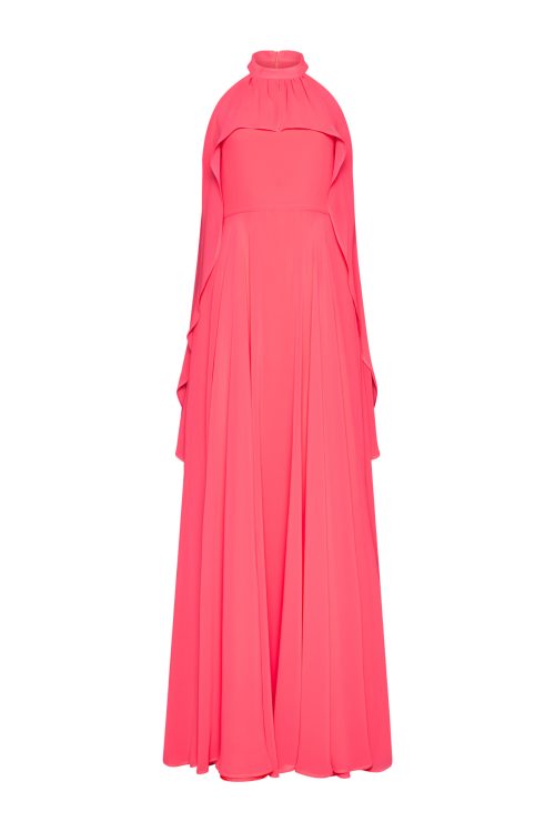 Flowy Maxi Dress ST-5015 Pink - Image 1