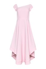 Delicate Cutout Midi Dress ST-5027 Pink