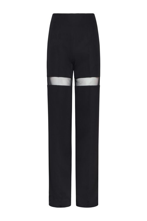 Trousers with Sheer Panels ST-5052 Black - Image 1