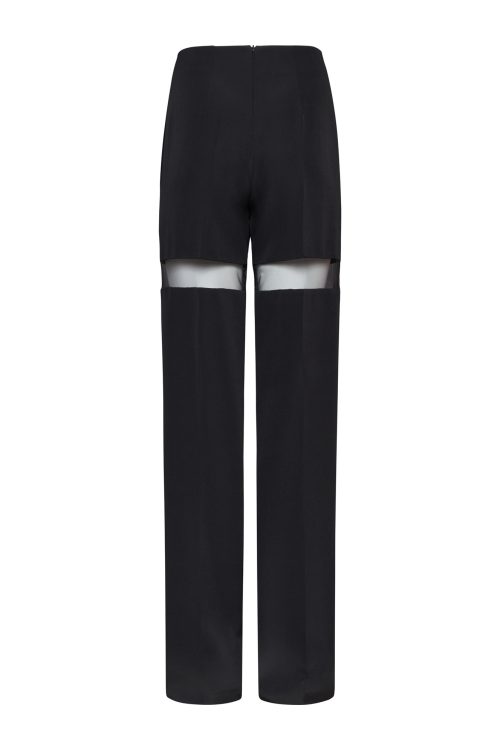 Trousers with Sheer Panels ST-5052 Black - Image 2