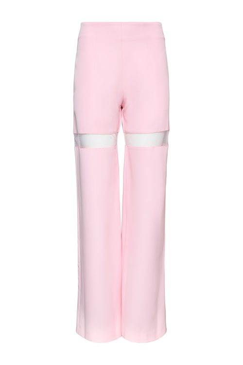 Trousers with Sheer Panels ST-5052 Pink - Image 1