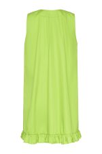 Loose-fitting Straight Dress ST-6054 Lime - Image 3