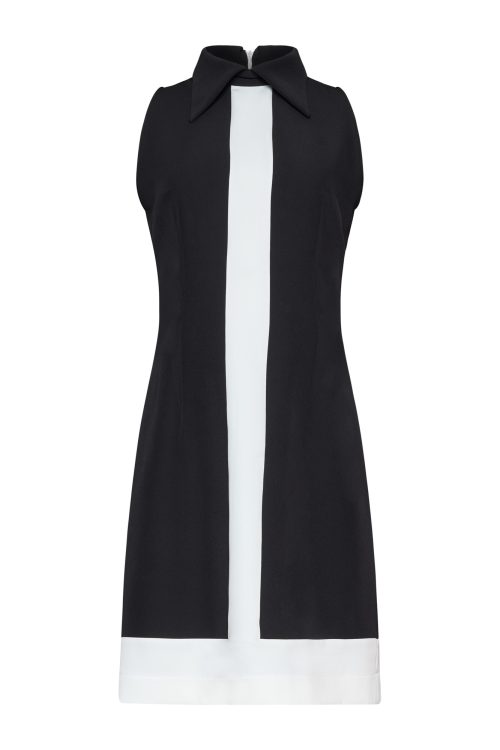 Tweed Mini Dress ST-6073 Black/White - Image 1