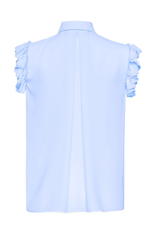 Ruffled Shirt ST-6077 Ciel - Image 3