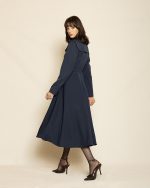 Timeless Midi Dress ST-0143 Navy Blue - Image 2