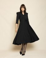 Elegant Midi Dress ST-0145 Black