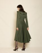 Sophisticated Midi Dress ST-0155 Green - Image 3
