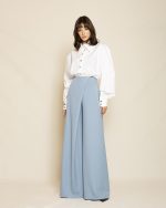 Wide - Leg Trousers ST-0160 Light Blue