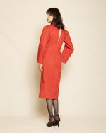 Elegant Midi Dress ST-0179 Red - Image 3