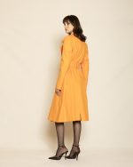Belted Trench Coat ST-0180 Orange - Image 2