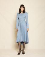 Timeless Midi Dress T-0153 Light Blue