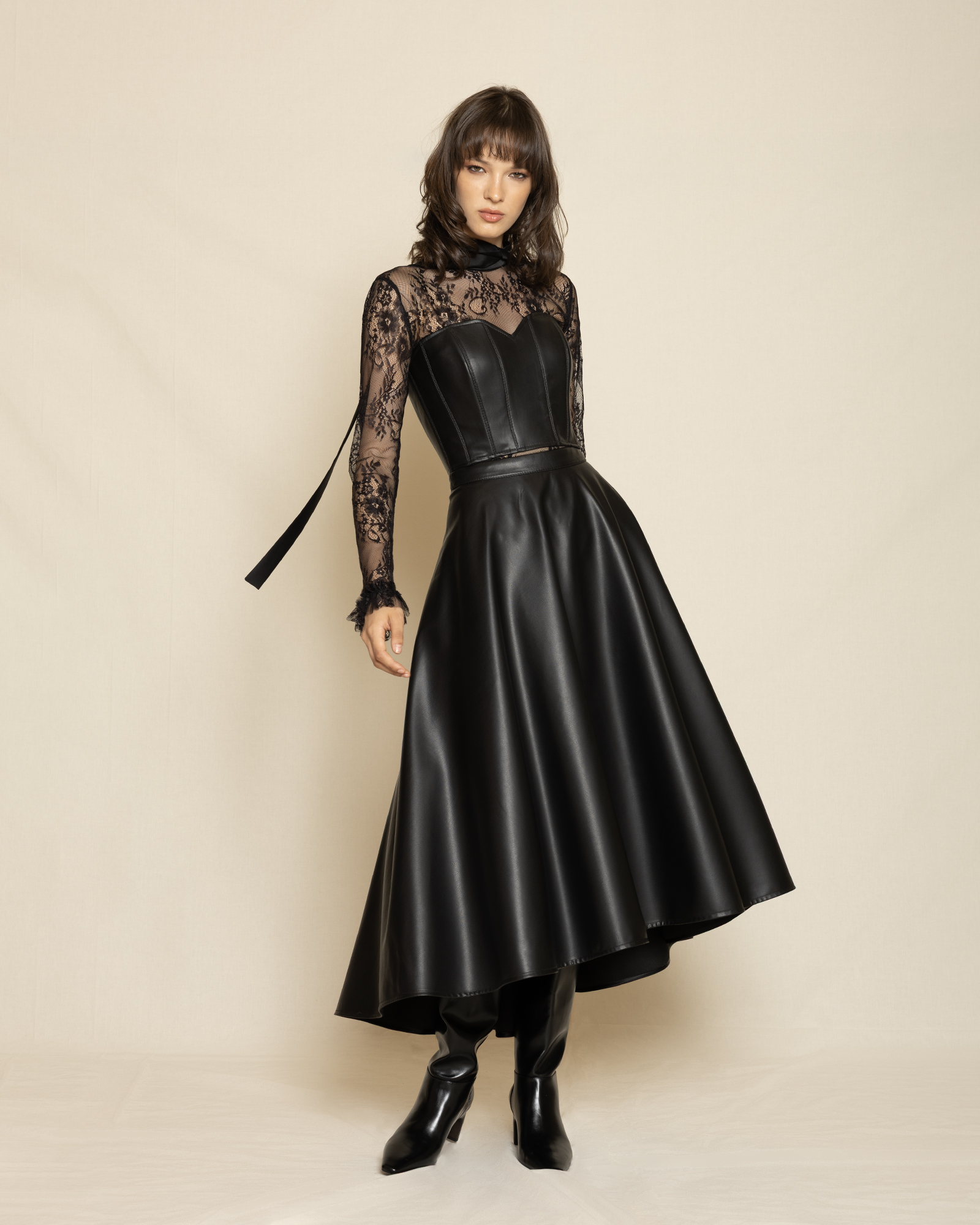 0123 Corset Top ST-0123 Black - Image 1