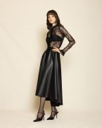 Statement Midi Skirt ST-0122 Black