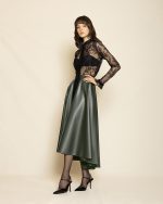 Statement Midi Skirt ST-0122 Green