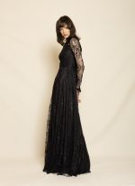 Lace Maxi Dress ST-0137 Black