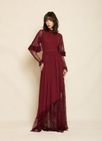 Enchanted Lace Gown ST-0136 Bordo