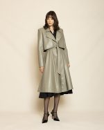 Cropped Detail Trench Coat ST-0132 Olive Green